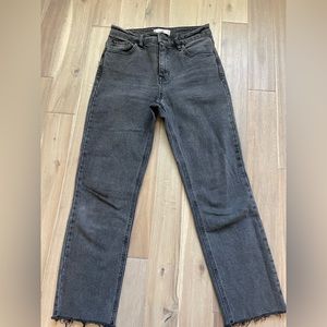 Harper heritage high rise straight leg jeans